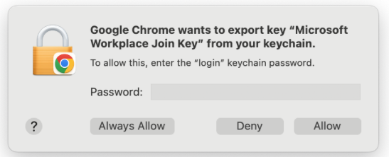 macOS compliance Google keychain